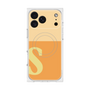 プレミアムスクエアケース with MagSafe［ オリジナル - initial two tone - S orange ］