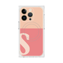 プレミアムスクエアケース with MagSafe［ オリジナル - initial two tone - S pink ］