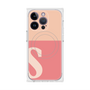 プレミアムスクエアケース with MagSafe［ オリジナル - initial two tone - S pink ］