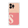 プレミアムスクエアケース with MagSafe［ オリジナル - initial two tone - S pink ］