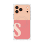 プレミアムスクエアケース with MagSafe［ オリジナル - initial two tone - S pink ］
