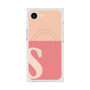 プレミアムスクエアケース with MagSafe［ オリジナル - initial two tone - S pink ］