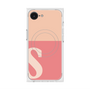 プレミアムスクエアケース with MagSafe［ オリジナル - initial two tone - S pink ］