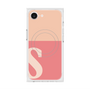 プレミアムスクエアケース with MagSafe［ オリジナル - initial two tone - S pink ］