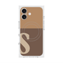 プレミアムスクエアケース with MagSafe［ オリジナル - initial two tone - S brown ］