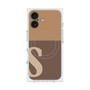 プレミアムスクエアケース with MagSafe［ オリジナル - initial two tone - S brown ］