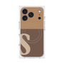 プレミアムスクエアケース with MagSafe［ オリジナル - initial two tone - S brown ］