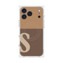 プレミアムスクエアケース with MagSafe［ オリジナル - initial two tone - S brown ］