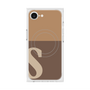 プレミアムスクエアケース with MagSafe［ オリジナル - initial two tone - S brown ］