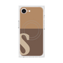 プレミアムスクエアケース with MagSafe［ オリジナル - initial two tone - S brown ］