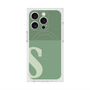 プレミアムスクエアケース with MagSafe［ オリジナル - initial two tone - S green ］