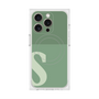 プレミアムスクエアケース with MagSafe［ オリジナル - initial two tone - S green ］