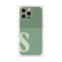 プレミアムスクエアケース with MagSafe［ オリジナル - initial two tone - S green ］