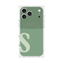 プレミアムスクエアケース with MagSafe［ オリジナル - initial two tone - S green ］