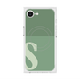 プレミアムスクエアケース with MagSafe［ オリジナル - initial two tone - S green ］
