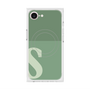 プレミアムスクエアケース with MagSafe［ オリジナル - initial two tone - S green ］