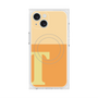 プレミアムスクエアケース with MagSafe［ オリジナル - initial two tone - T orange ］