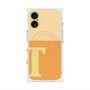 プレミアムスクエアケース with MagSafe［ オリジナル - initial two tone - T orange ］