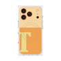 プレミアムスクエアケース with MagSafe［ オリジナル - initial two tone - T orange ］
