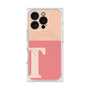 プレミアムスクエアケース with MagSafe［ オリジナル - initial two tone - T pink ］