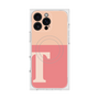 プレミアムスクエアケース with MagSafe［ オリジナル - initial two tone - T pink ］