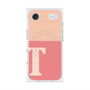 プレミアムスクエアケース with MagSafe［ オリジナル - initial two tone - T pink ］