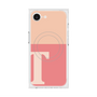 プレミアムスクエアケース with MagSafe［ オリジナル - initial two tone - T pink ］