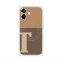 プレミアムスクエアケース with MagSafe［ オリジナル - initial two tone - T brown ］