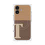 プレミアムスクエアケース with MagSafe［ オリジナル - initial two tone - T brown ］