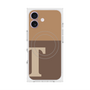プレミアムスクエアケース with MagSafe［ オリジナル - initial two tone - T brown ］