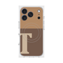 プレミアムスクエアケース with MagSafe［ オリジナル - initial two tone - T brown ］