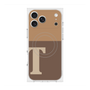 プレミアムスクエアケース with MagSafe［ オリジナル - initial two tone - T brown ］