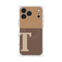 プレミアムスクエアケース with MagSafe［ オリジナル - initial two tone - T brown ］