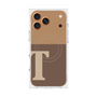 プレミアムスクエアケース with MagSafe［ オリジナル - initial two tone - T brown ］