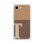 プレミアムスクエアケース with MagSafe［ オリジナル - initial two tone - T brown ］