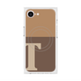 プレミアムスクエアケース with MagSafe［ オリジナル - initial two tone - T brown ］