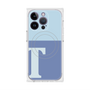 プレミアムスクエアケース with MagSafe［ オリジナル - initial two tone - T blue ］