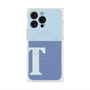 プレミアムスクエアケース with MagSafe［ オリジナル - initial two tone - T blue ］