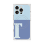 プレミアムスクエアケース with MagSafe［ オリジナル - initial two tone - T blue ］
