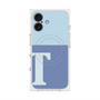 プレミアムスクエアケース with MagSafe［ オリジナル - initial two tone - T blue ］