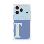 プレミアムスクエアケース with MagSafe［ オリジナル - initial two tone - T blue ］