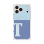 プレミアムスクエアケース with MagSafe［ オリジナル - initial two tone - T blue ］