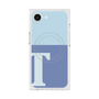 プレミアムスクエアケース with MagSafe［ オリジナル - initial two tone - T blue ］