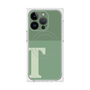プレミアムスクエアケース with MagSafe［ オリジナル - initial two tone - T green ］