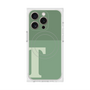プレミアムスクエアケース with MagSafe［ オリジナル - initial two tone - T green ］