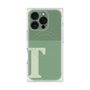 プレミアムスクエアケース with MagSafe［ オリジナル - initial two tone - T green ］