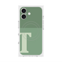 プレミアムスクエアケース with MagSafe［ オリジナル - initial two tone - T green ］