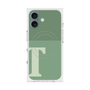 プレミアムスクエアケース with MagSafe［ オリジナル - initial two tone - T green ］
