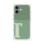プレミアムスクエアケース with MagSafe［ オリジナル - initial two tone - T green ］