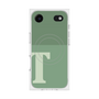 プレミアムスクエアケース with MagSafe［ オリジナル - initial two tone - T green ］
